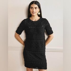 Boden‎ Black Crochet Claudia Dress Sz. 10L